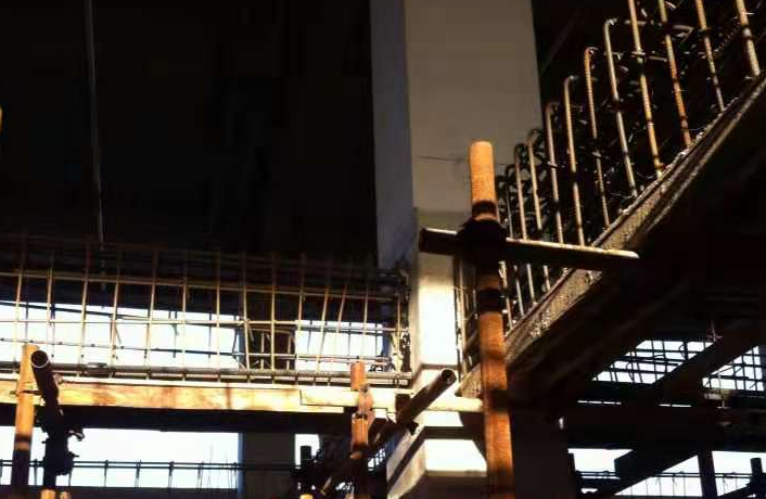 杭州一厂房梁柱截面加大施工